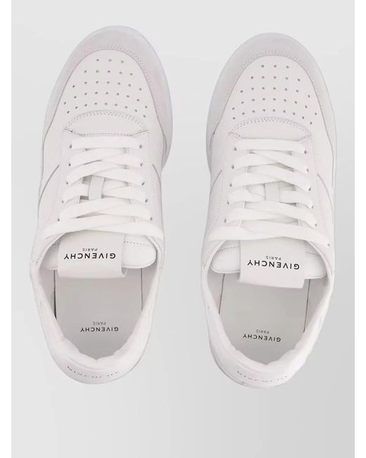 Givenchy White Calf Leather Low-Top Sneakers for men