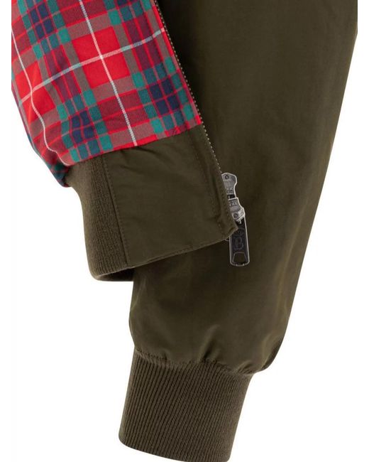 Baracuta Green Slim-Fit Harrington Bomber Jacket for men