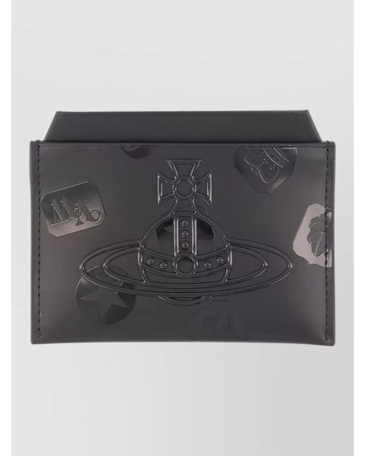 Vivienne Westwood Gray Leather Card Holder