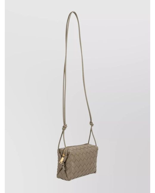 Bottega Veneta Natural Loop Mini Leather Crossbody Bag