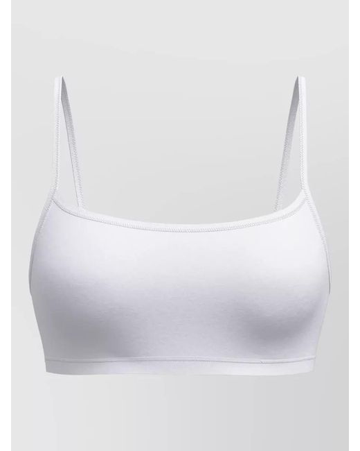 Calida White Seamless Bustier Soft Fabric Adjustable Straps