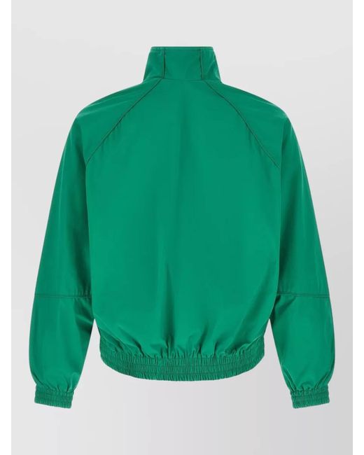 Willy Chavarria Green Ruff Rider Track Jacket High Collar for men
