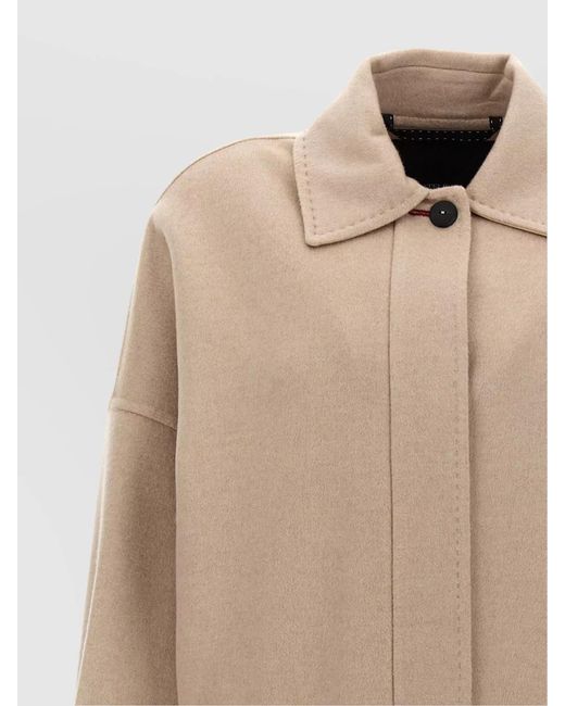 Max Mara Natural Cashmere Single Breasted Coat