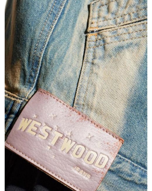 Vivienne Westwood Blue Denim Paneled Lightweight Jacket for men