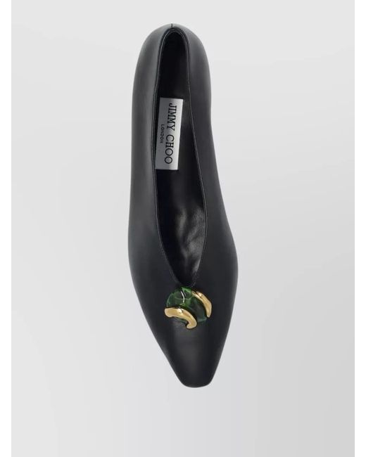 Jimmy Choo Multicolor Margot Leather Loafers Round Toe Detail