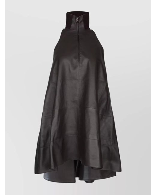 Jacquemus Black Traingle Zip-Up Mini Dress