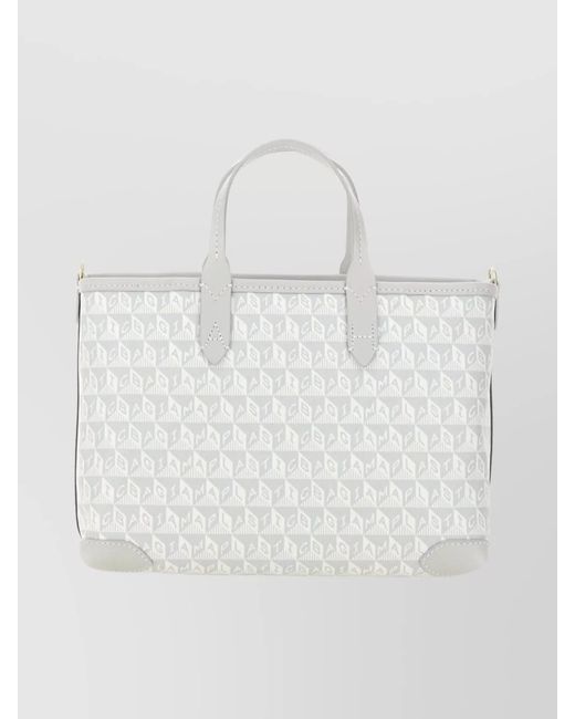 Anya Hindmarch Gray "I Am A Plastic Bag Wink" Tote Bag Xs