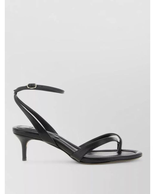 Alexandre Birman Gray Leather Sandals