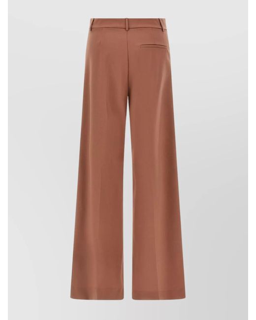 ANDAMANE Brown Wide-Leg Trousers
