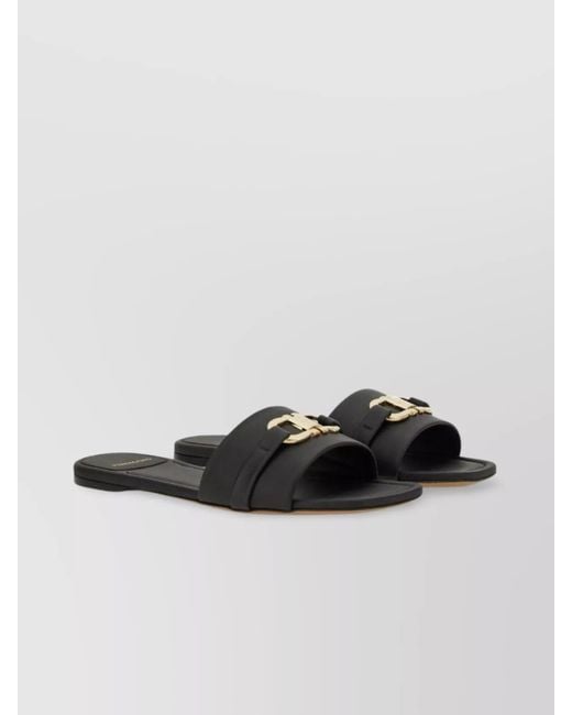 Ferragamo Multicolor Leather Slide Sandals