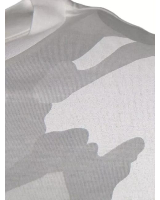 Dolce & Gabbana Gray Cotton Camouflage-Print Crew-Neck T-Shirt for men