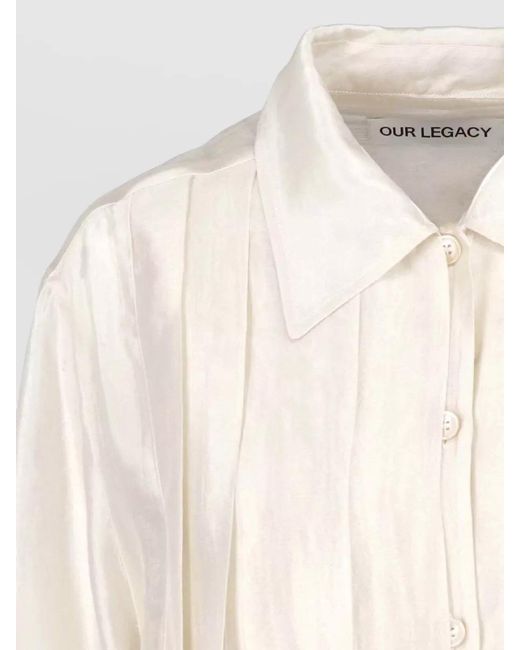 Our Legacy White Silk Shirt