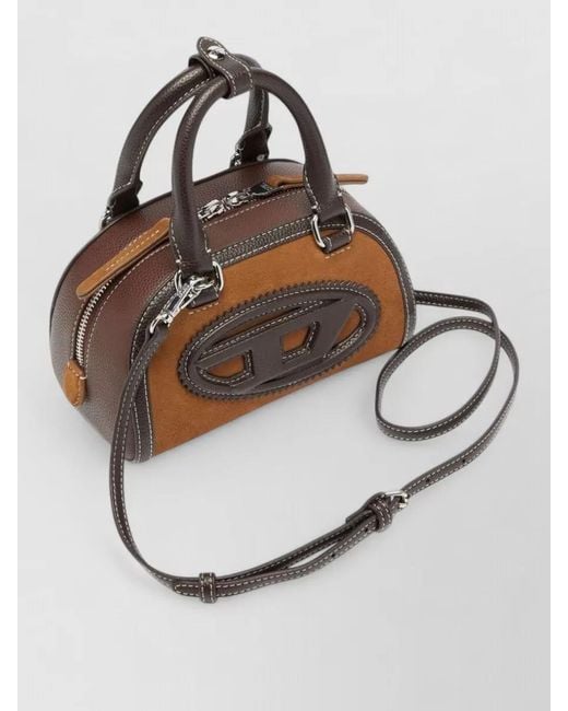 DIESEL Metallic 1Dr Dome Mini Crossbody Bag Adjustable