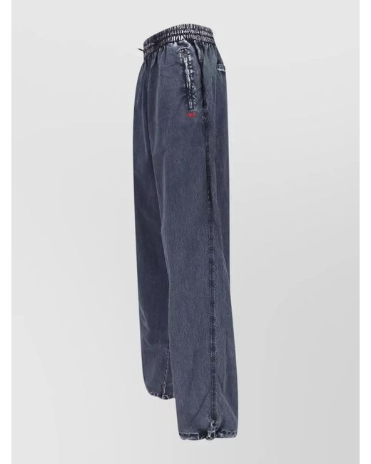 DIESEL Blue Straight Track Pants
