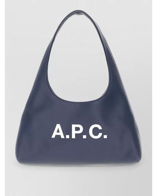 A.P.C. Blue Ninon Small Tote Bag