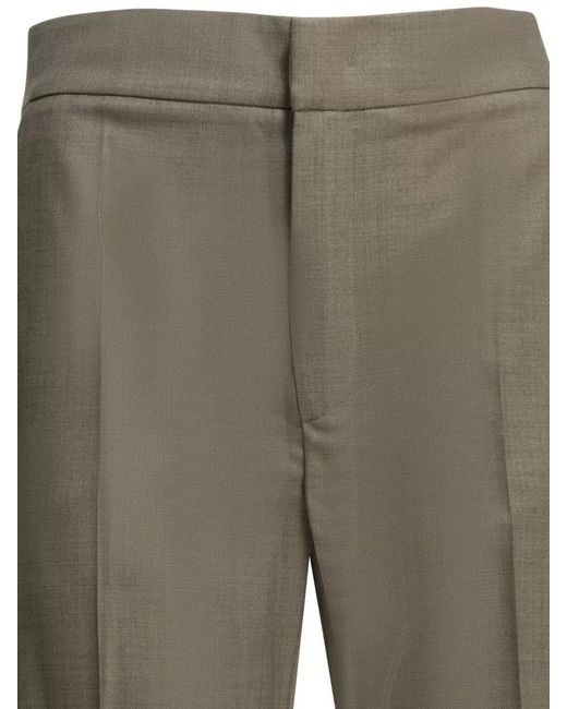 Sa Su Phi Multicolor Wide Leg Trousers Belt Loops Pleated Design