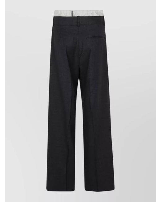 Rohe Blue Virgin Wool Tailored Trousers