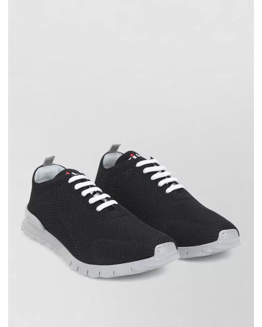 Kiton Blue Lightweight Knit Sneakers Breathable Mesh Upper for men