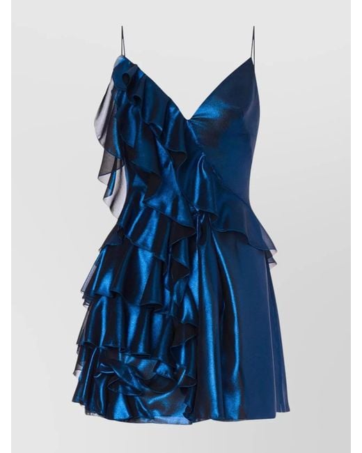 Alberta Ferretti Blue Mini Dress