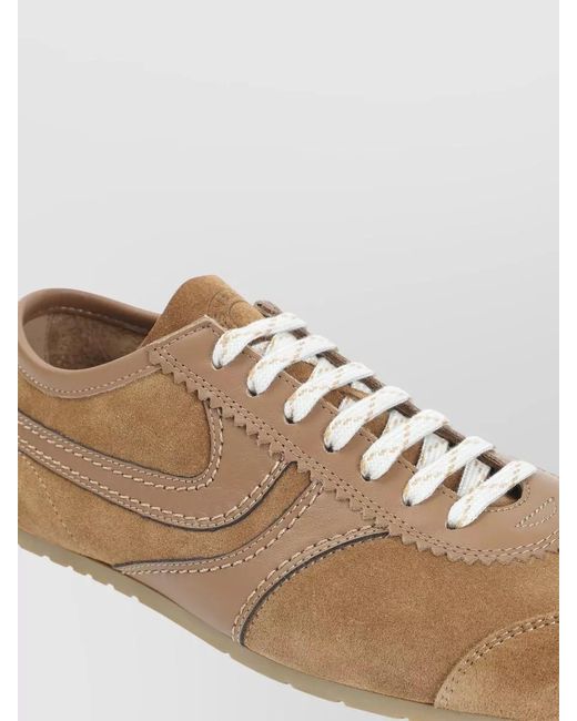 Dries Van Noten Multicolor Suede Leather Low Top Lace Up Sneakers for men