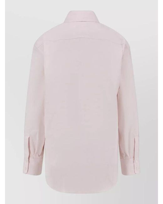 Seafarer Pink Kim Cotton Shirt Long Sleeve Collar