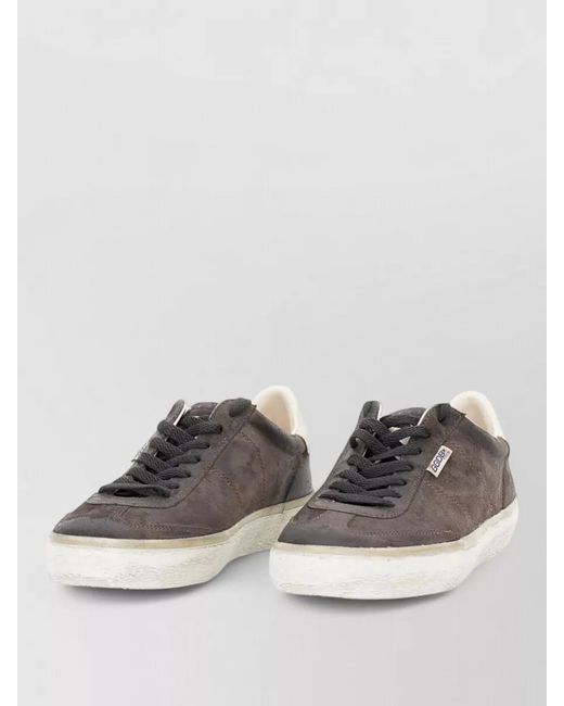 Golden Goose Deluxe Brand Gray Leather Low-Top Sneakers for men