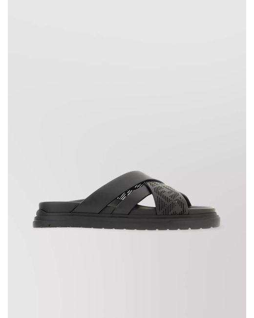 Fendi Multicolor Leather Slippers for men
