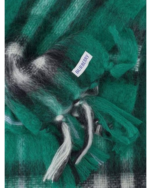 Burberry Green Scarfs