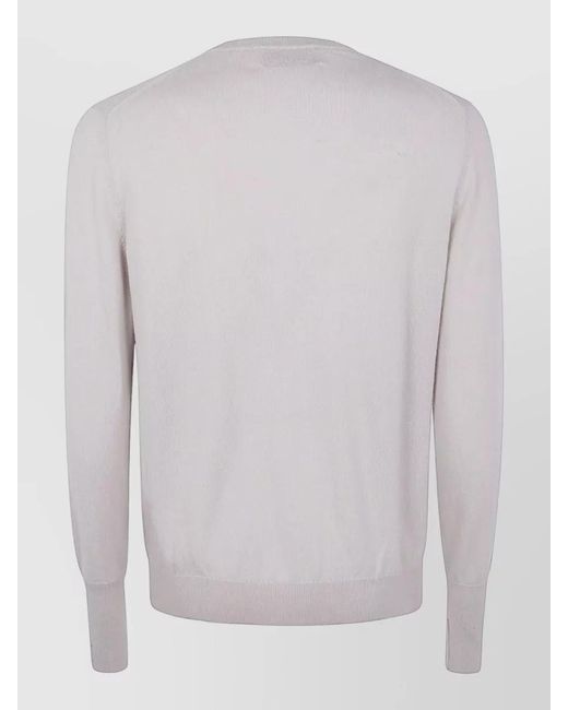 Ballantyne Blue V Neck Sweater Argyle Pattern Knit for men