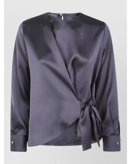 DR. HOPE Blue Blouse With Bow