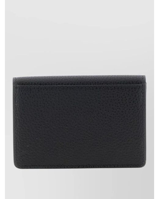 Ferragamo Black Gancini Leather Keyring And Key Holder