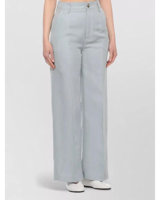 Woolrich Gray Wide-Leg Trousers