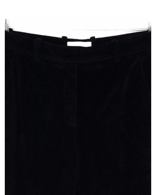 Circolo 1901 Black Corduroy Cropped Trousers