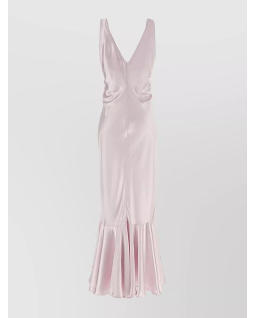 Sportmax Pink Polyester Katia Midi Dress