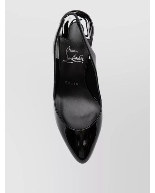 Christian Louboutin Metallic Fannylove Patent Pumps Pointed Toe Sole
