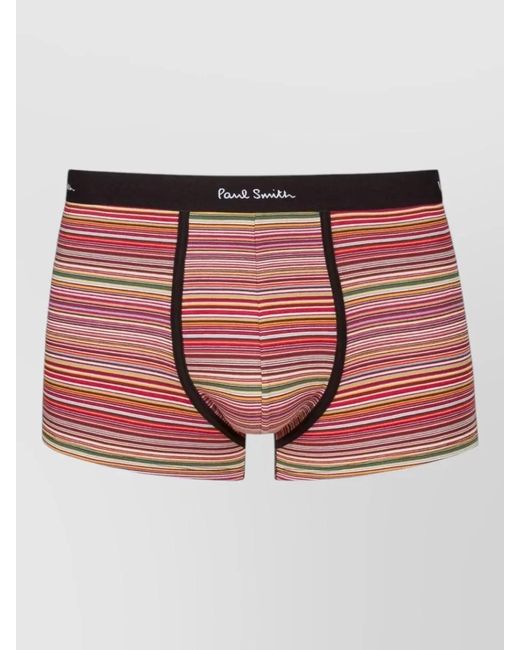 Paul Smith Red Organic Cotton Boxer Briefs Five Pack for men