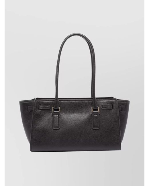 MICHAEL Michael Kors Black Small Hamilton Structured Shoulder Bag