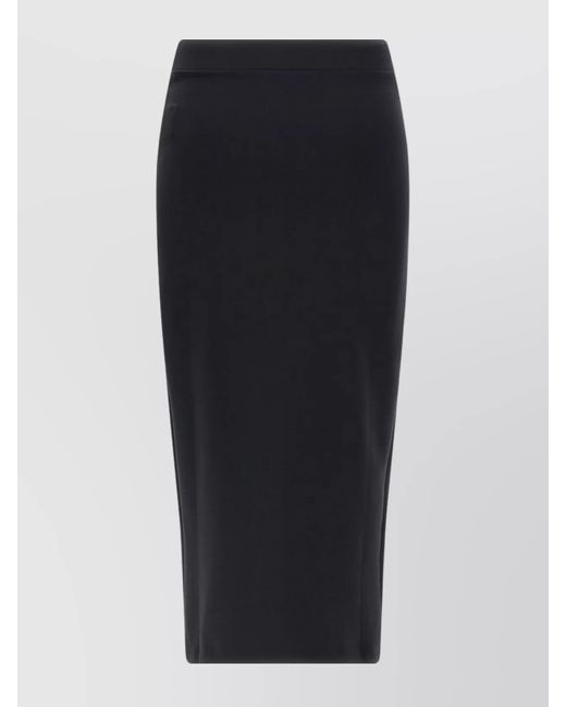 Off-White c/o Virgil Abloh Black Logo-Print Pencil Skirt