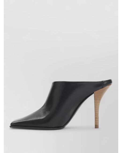 Alaïa Black Leather Mules