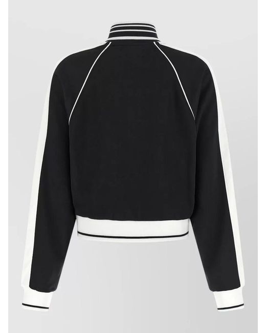 Amiri Black Cropped Bomber Jacket