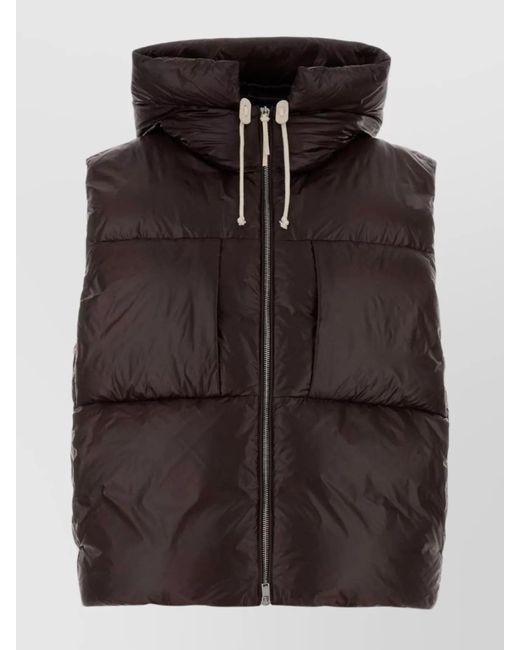 Jil Sander Black Down Parka Coat