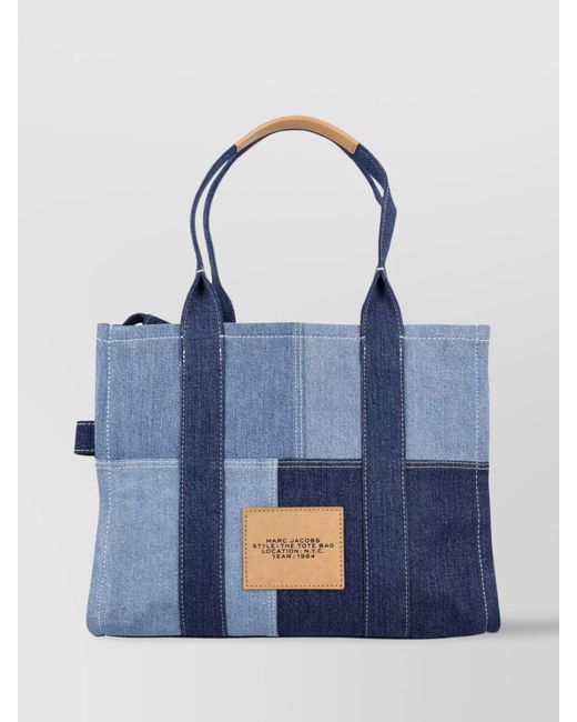 Marc Jacobs Blue The Tote Bag Large Denim Tote Bag