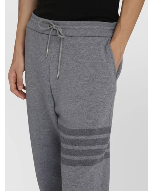 Thom Browne Gray Wool Track Pants for men