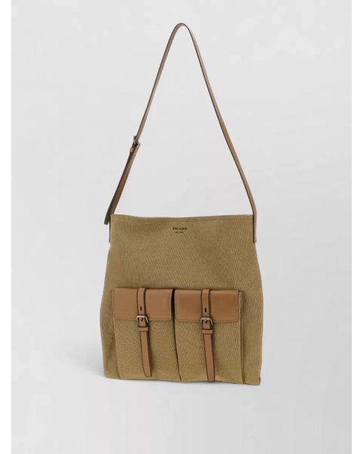 Prada Natural Canvas Tote Bag for men