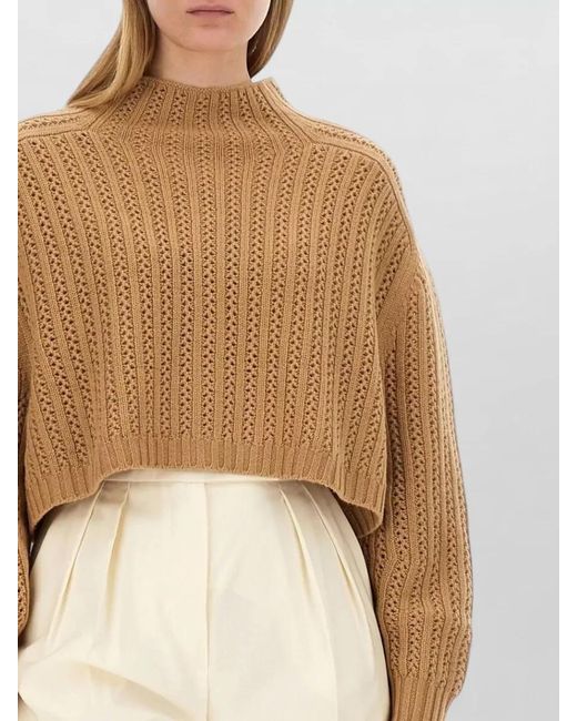 Max Mara White Cashmere Wool Sweatshirt