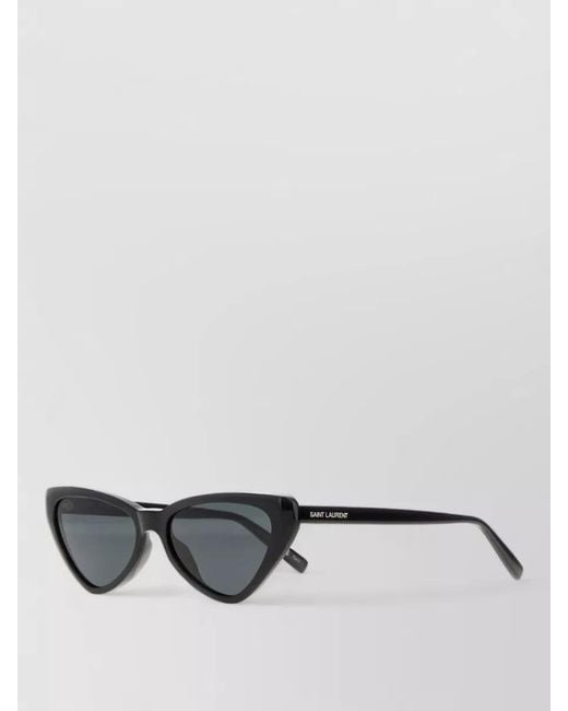 Saint Laurent Gray Acetate Sunglasses