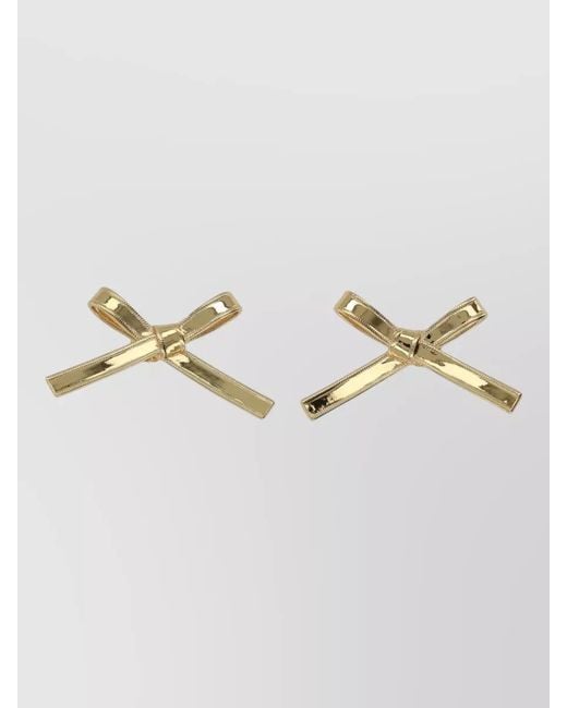 Marc Jacobs Metallic Signature Lingerie Bow Motif Pin Brooch