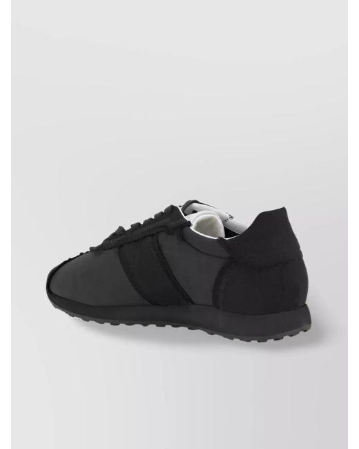 The Row Black Nylon Low-Top Sneakers