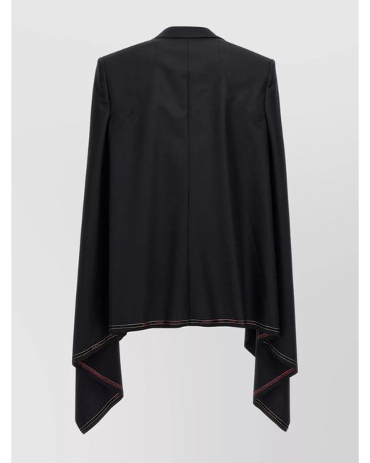 Junya Watanabe Black Wool Cape