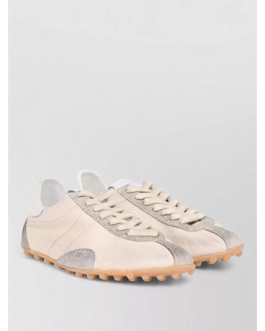 Maison Margiela Natural Leather Low-Top Sneakers
